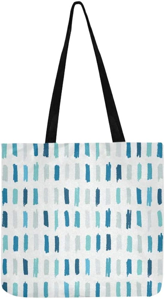 Abstract Pattern Hand Drawn Strokes Canvas Tote Handbag Shoulder Bag Crossbody Bags Purses For Men And Women Shopping Tote