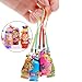 STOBOK Matryoshka Russian Dolls Key Chains Nesting Doll Key Rings for Handbag Mobile Phone Backpack,Pack of 12