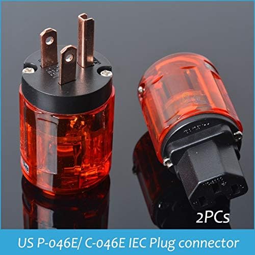 Sockets 2PCs for Oyaide US P-046E/ C-046E Fever copper power plug tail US standard power plug IEC Plug connector HKS ping