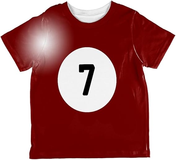 Halloween Billiard Pool Ball Seven Costume Toddler T Shirt