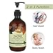 LuckyFine Natural Tea Tree Body Wash and Shampoo, Sulfate & Paraben Free Bath and Shower Gel, Anti-Dandruff, Relieve Eczema, Treatment of Back Acne, Pump Bottle, 16.8 fl. oz