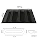 Bluedrop Silicone Bread Forms For Hot Dog Baking Molds Sandwich Making Sheet 4 Cavities 9 inches Loaf Eclair Mats