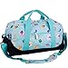 Wildkin Kids Overnighter Duffel Bag for Boys and Girls, Carry-On Size and Perfect for After-School Practice or Weekend Overnight Travel, Measures 18x9x9 Inches, BPA-free, Olive Kids (Birdie)