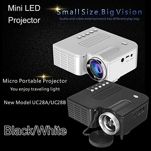 UC28B Mini proyector LED portátil 1080P Multimedia Family Cinema ...