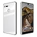 Essential Phone PH-1 Case, TUDIA [Ceramic Feel] Lightweight [GLOST] TPU Bumper Shock Absorption Cover Featuring [Tempered Glass Back Panel] for Essential Phone PH-1 (Pure White)