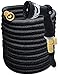 Morvat Expandable Garden Hose, Water Hose, Expanding Garden Hose, Flexible Hose, Retractable Hose, 3800D Brass + 10 Setting Spray Nozzle + Heavy Duty Brass Nozzle + Hose Holder + Carry Bag, 100 FT