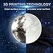 HeyMate 3D Printing Lunar Lamp Touch Control Night Light as Kids Women Girls Gift,Large ! 5.9