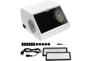 Global-Dental Lab Sandblaster Dust Collector High Strength LED Vacuum Extractor Box Grinding Polishing Box Lapping Protector 