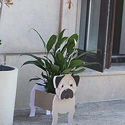Gochoi Pug Gifts for Pug Lovers, Pug Dog Planter