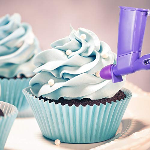 2 Pack Plastic Pearl Applicator Fondant Cake Decorating Tool Pearl Ball Applicator Sugarcraft Cake Tools for Cake Decoration with 1 set contains 4 adapters (3mm, 4mm, 5mm, 6mm) - Thumbnail 5