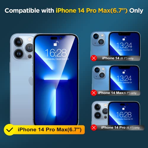 Invoibler 3 Pack Screen Protector Compatible with iPhone 14 Pro Max 6.7\