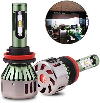 DAYLEAD H11/H8/H9 FOG LED Headlight Mini Bulbs All-in-One Head lamp replacement,9600 Lumen 48W 12-36V(5500K White)