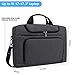 BERTASCHE Laptop Shoulder Bag 17-17.3 inch Water-Resistant Bussiness Messenger Bag for Work College Travel - Grey