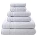 Super Absorbent and Soft Hotel & Spa Quality, 100% Genuine Cotton, 6 Piece Turkish Towel Set for Kitchen and Decorative Bathroom Sets Includes 2 Bath Towels 2 Hand Towels 2 Washcloths, Snow White