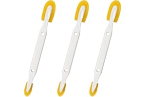 JOKUNA Caulk Caulking Silicone Sealant Finishing Tool (4-Size)- Ideal for DIY, Waterproofing, Grouting. Durable Urethane Rubber Design, Scratch Prevention (Two-Way (S) 3P)