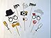 31-pieces Photo Booth Props For Wedding Party, Bridal Shower Photo Booth Props for Wedding Shower Party Supplies (Glued/No DIY Required)
