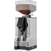 Eureka Mignon Silenzio Espresso Grinder, Chrome, 55mm | Silent Technology, Stepless, Timed Dosing