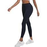 Aoma Leggings for Women Tummy Control High Waisted Soft Workout Yoga Pants (Black Leggings, Small)