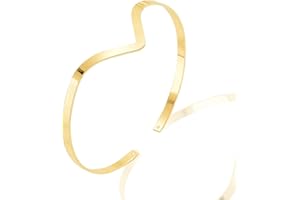 SANDOO Minimalist Gold Arm Bracelet - Layered Armband Armlet Jewelry