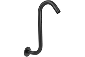 Shower Head Extension Arm, 11 Inch Goose Neck Shower Arm with Flange for Handheld/Fixed/Rain Showerhead, Universal Stainless 