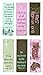 Christian Art Gifts Magnetic Scripture Bookmark Set for Women & Girls with Bible Verse: Grace - Vintage Floral Themed Inspirational Magnetic Pagemarkers Set of 6 for Bibles and Books, Size 2.3” x 0.8”