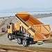 Ailejia RC Remote Control Truck Construction Dump Truck Toy 2.4GHz Huina Die-Cast Front Gift for Kids Children