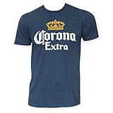 Corona Extra Heather Navy Palms Logo Tee Shirt