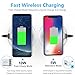 GETIHU Wireless Fast Charger Qi Phone Charging Pad QC2.0/3.0 Enabled Charge Station for Smartphone Samsung Galaxy S8 S8+ Note 8 S7 Edge S7 Note 5 S6 Edge Plus (Black)