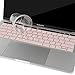 Mosiso Keyboard Cover for Touch Bar Models Newest Version MacBook Pro 13 A1706 & MacBook Pro 15 A1707 (2017 & 2016) with Touch ID, Rose Quartz