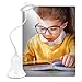 Cute LED Desk Lamp OOBest Portable Dimmable Touch Sensor Light USB Rechargeable Eye Protection Art Office Table Reading Lamp (White)