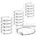 15 Pcs Stainless Steel Expandable Wire Blank Bangle Bracelet for Womens DIY Jewelry Making