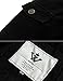 WenVen Men's Fashion Cotton Jackets (Black, US Size L)