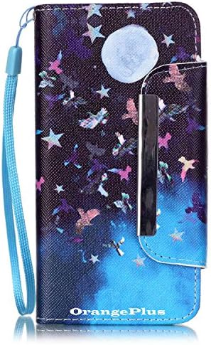 A3 2016 Case, Galaxy A3 2016 Wallet Case, OrangePlus ® Samsung Galaxy A3 2016 Case, Folio Flip PU Leather Wallet Stand Case Cover for Samsung Galaxy A3 2016 A310 (Star Moon)