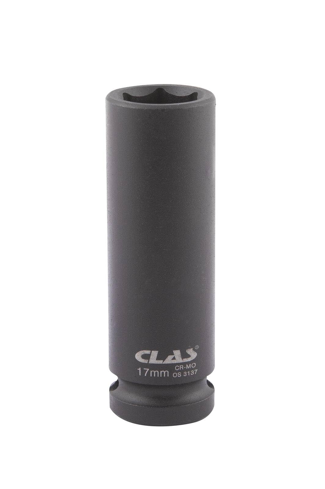 CLAS Equipements OS 3136 6-Point Impact Socket Long 16 mm 1/2 Inch