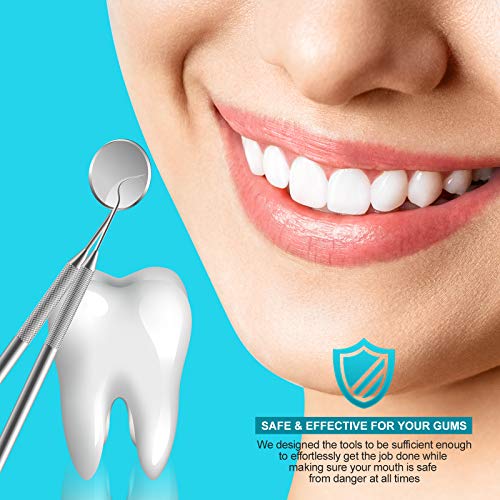 Dental Tools, 6 Pack Teeth Cleaning Tools Stainless Steel Dental