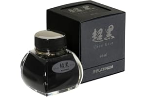 プラチナ万年筆 PLATINUM, Ink Bottle - Carbon Black CHOU Kuro (60mL).
