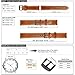WOCCI 18mm 20mm 22mm 24mm Watch Band,Premium Saddle Style Vintage Leather Watch Strap