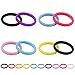 Learn Fit Fun WNDRNG - Women's Ultra Thin Stackable Silicone Wedding Ring. SET OF 10 Designer Color Rings. Perfect Promise, Engagement, or Wedding Band for Active Women. Size 4-10 (10 Ring Set, 8)