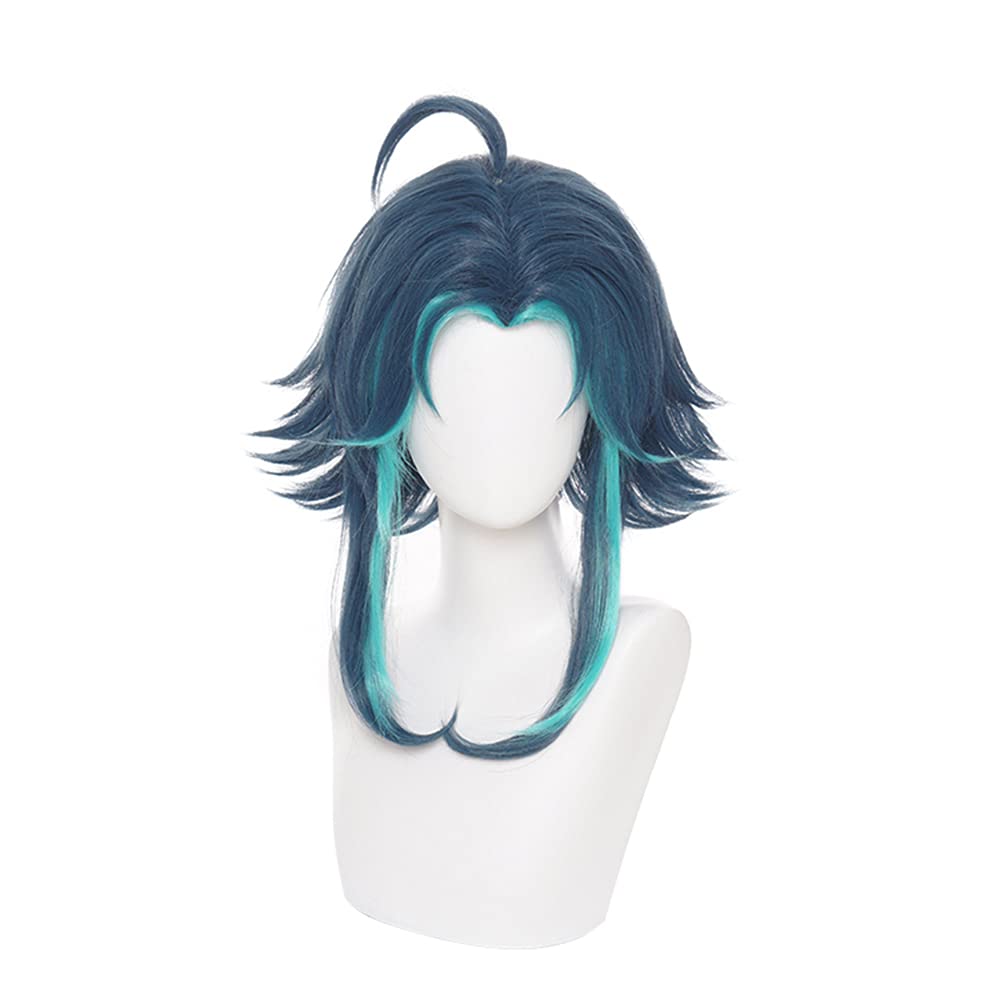 OSIAS Color Layered Xiao Genshin Impact Cosplay Wig for Man and Boys — image 1