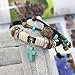 New Green Cross Beads Wrap Bracelet Fashion Charm Women Bracelets