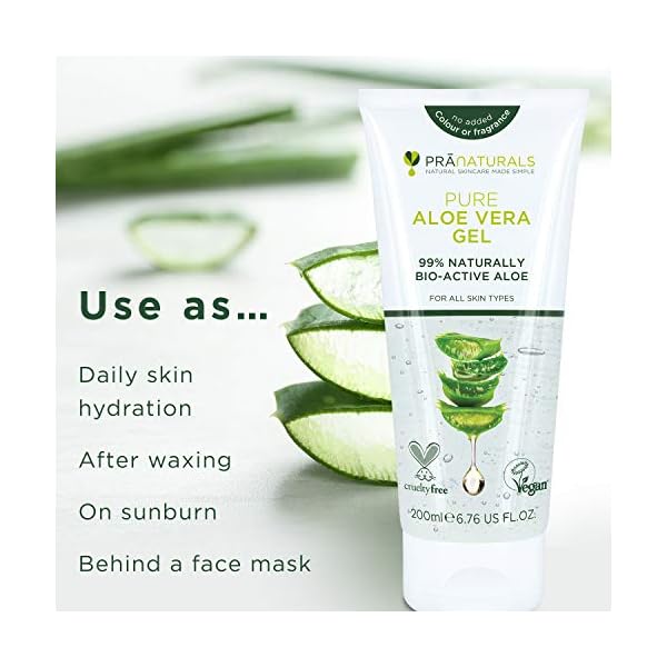 PraNaturals-Pure-Aloe-Vera-Gel-200ml-VEGAN-CERTIFIED-Pack-of-2 PraNaturals Pure Aloe Vera Gel 200ml – Soothing & Hydrating, Rich in vitamins, for bug bites and minor burns, For all…