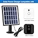 Solar Panel Compatible with Blink XT XT2 Outdoor Indoor Security Camera, Waterproof Power Continuously, Adjustable Mount, 12ft/3.6m Cable (Cam Not Included)