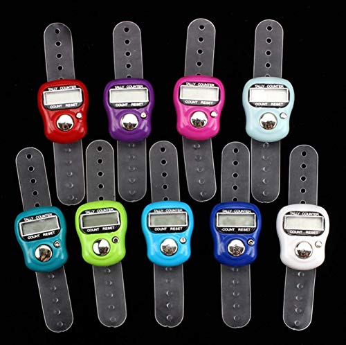 5Pcs Top Quality Mini Stitch Marker And Row Finger Counter LCD Electronic Digital Tally Counter For Sewing Knitting weave Tool