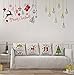 RUOAR Spring Set of 4 Christmas Pillow Covers Festival Home Decoration Cushion Covers 18 x 18 inch Xmas Decorations Christmas Clearance