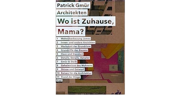 Geheimnisse Des Wohnens Patrick Gmur Architekten 1990 2009