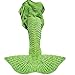 Mermaid Tail Blanket, 74''x 35'' Crochet Mermaid Blankets Seasons Warm Soft Handmade Sleeping Bag, Best Easter Gift for Kids Teens Adult