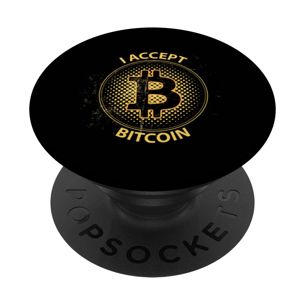 I Accept Bitcoin PopSockets Swappable PopGrip