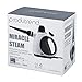 ProduTrend Black Portable Handheld Stamer-9 Attachments and Accessories – Pressurized, No Chemicals, Garment, Fabric and Surface Bed Bugs Cleaner – 12 Ounces – Miracle Steam, Black & White