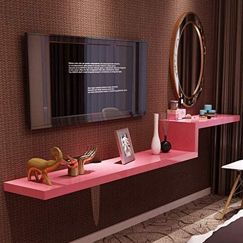 テレビ台 シンプル テレビスタンド ウォールシェルフフローティングシェルフ壁掛けテレビの棚セットトップボックスルーター写真玩具プロジェクター Dvdプレーヤー収納棚写真おもちゃ展示棚テレビコンソールテレビスタンドテレビ台 Color Pink Size 180cm Pink 100cm