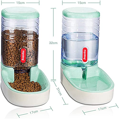UniqueFit Pets Cats Dogs Automatic Waterer and Food Feeder 3.8 L with 1 Water Dispenser and 1 Pet Automatic Feeder - Image 2